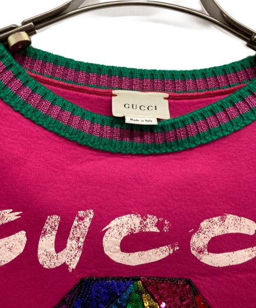 GUCCI（グッチ）GUCCI (グッチ) スウェット ショッキングピンク サイズ:記載なしの古着・服飾アイテム