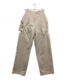 CLANE（クラネ）の古着「サイドサークル カット パンツ」｜アイボリー