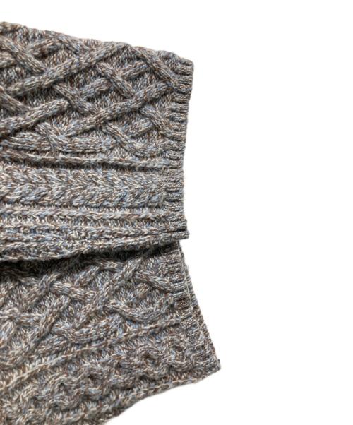 MACPHEE（マカフィー）MACPHEE (マカフィー) エアヤーンケーブル ビルドネックプルオーバー グレー サイズ:Sの古着・服飾アイテム