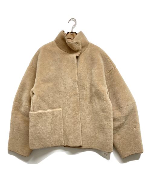 TODAYFUL（トゥデイフル）TODAYFUL (トゥデイフル) スタンドカラーボアジャケット ベージュ サイズ:36の古着・服飾アイテム