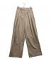 anuke（アンヌーク）の古着「タックツイルパンツ」｜ベージュ
