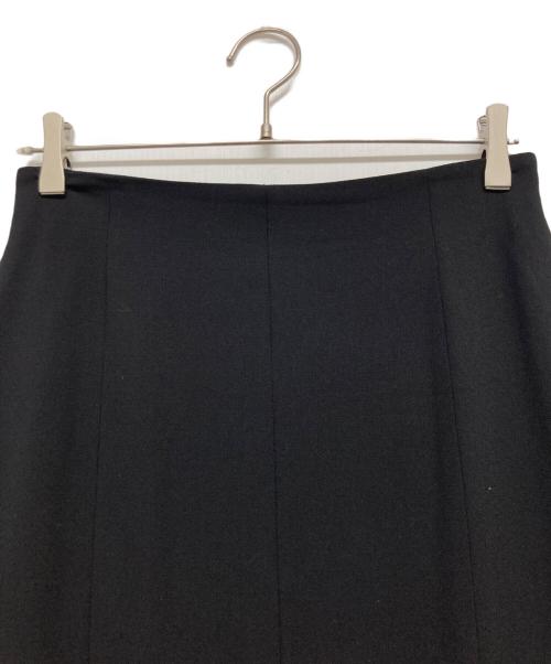 ESCADA（エスカーダ）ESCADA (エスカーダ) 裾フリルデザインスカート ブラック サイズ:Lの古着・服飾アイテム