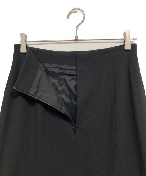 ESCADA（エスカーダ）ESCADA (エスカーダ) 裾フリルデザインスカート ブラック サイズ:Lの古着・服飾アイテム