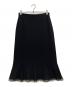 ESCADA（エスカーダ）の古着「裾フリルデザインスカート」｜ブラック