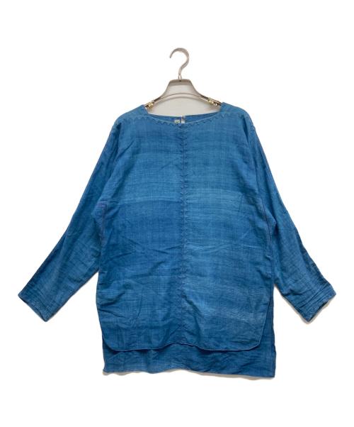 ASHA BY MDS（アシャ バイ エムディーエス）ASHA BY MDS (アシャ バイ エムディーエス) ブラウス インディゴ サイズ:-の古着・服飾アイテム