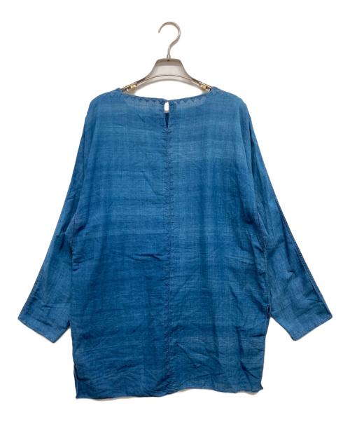 ASHA BY MDS（アシャ バイ エムディーエス）ASHA BY MDS (アシャ バイ エムディーエス) ブラウス インディゴ サイズ:-の古着・服飾アイテム