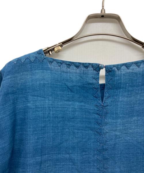 ASHA BY MDS（アシャ バイ エムディーエス）ASHA BY MDS (アシャ バイ エムディーエス) ブラウス インディゴ サイズ:-の古着・服飾アイテム