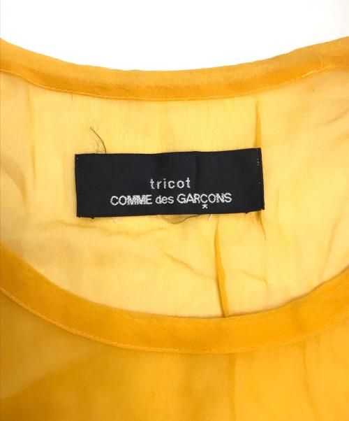 tricot COMME des GARCONS（トリココムデギャルソン）tricot COMME des GARCONS (トリココムデギャルソン) 90's シアーカットソー イエロー サイズ:表記なしの古着・服飾アイテム
