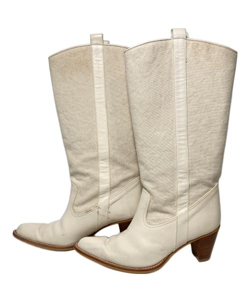 YOSHIE INABA（ヨシエ イナバ）YOSHIE INABA (ヨシエ イナバ) ウェスタンブーツ ホワイト サイズ:LLの古着・服飾アイテム