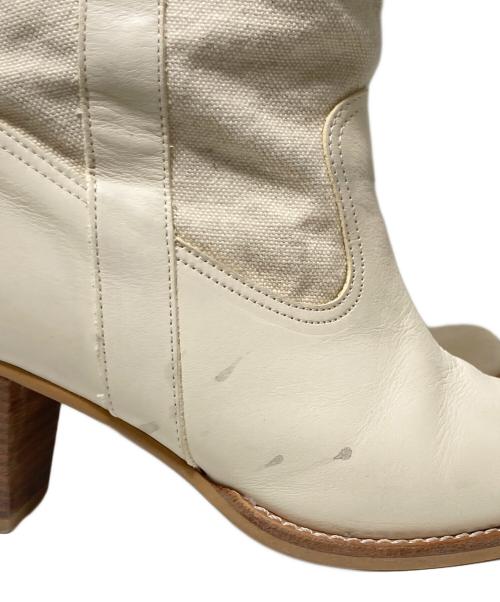 YOSHIE INABA（ヨシエ イナバ）YOSHIE INABA (ヨシエ イナバ) ウェスタンブーツ ホワイト サイズ:LLの古着・服飾アイテム