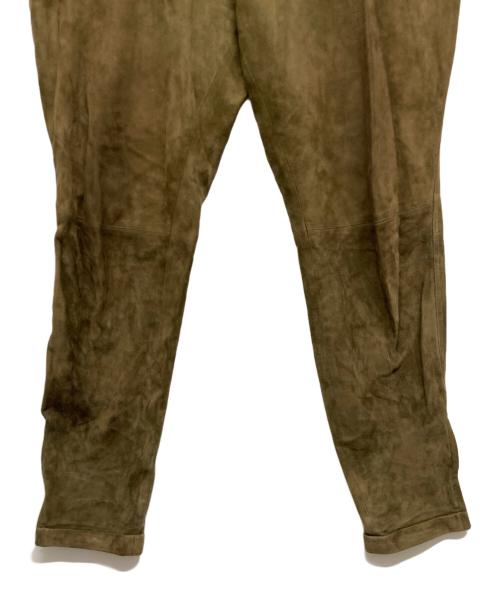 GIANNI VERSACE（ジャンニ・ヴェルサーチ）GIANNI VERSACE (ジャンニ・ヴェルサーチ) スウェードレザーパンツ グリーン サイズ:記載なしの古着・服飾アイテム