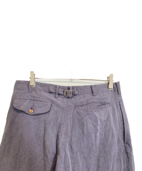Yohji Yamamoto pour homme（ヨウジヤマモト プールオム）Yohji Yamamoto pour homme (ヨウジヤマモト プールオム) チェックパンツ パープル サイズ:Mの古着・服飾アイテム