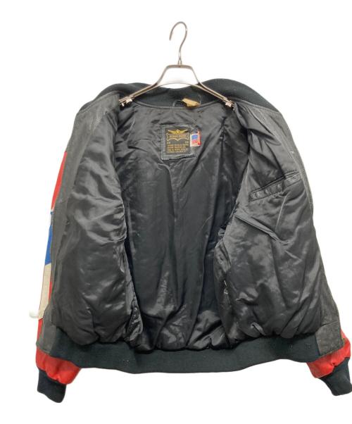 HUMAN BEING（ヒューマンビーング）HUMAN BEING (ヒューマンビーング) レザージャケット ブラック×レッド サイズ:40の古着・服飾アイテム