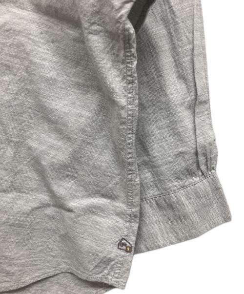 HUIS（ハウス）huis (ハウス) 8分袖コードレーンワイドブラウス グレー サイズ:Fの古着・服飾アイテム