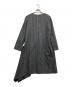 ADORE (アドーア) ウールストライプアシンメトリーヘムワンピース グレー サイズ:38：5000円