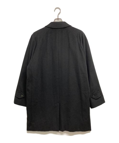 BURBERRY（バーバリー）BURBERRY (バーバリー) 裏ノバチェックカシミヤアンゴラ混コート ブラック サイズ:Lの古着・服飾アイテム