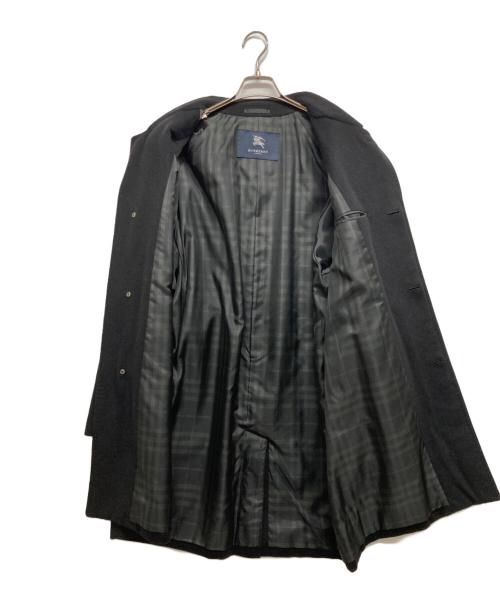 BURBERRY（バーバリー）BURBERRY (バーバリー) 裏ノバチェックカシミヤアンゴラ混コート ブラック サイズ:Lの古着・服飾アイテム