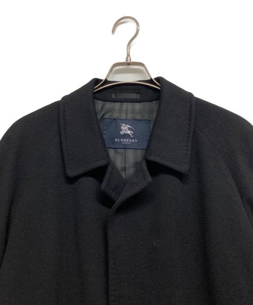 BURBERRY（バーバリー）BURBERRY (バーバリー) 裏ノバチェックカシミヤアンゴラ混コート ブラック サイズ:Lの古着・服飾アイテム