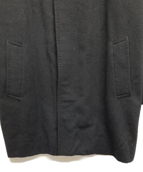 BURBERRY（バーバリー）BURBERRY (バーバリー) 裏ノバチェックカシミヤアンゴラ混コート ブラック サイズ:Lの古着・服飾アイテム