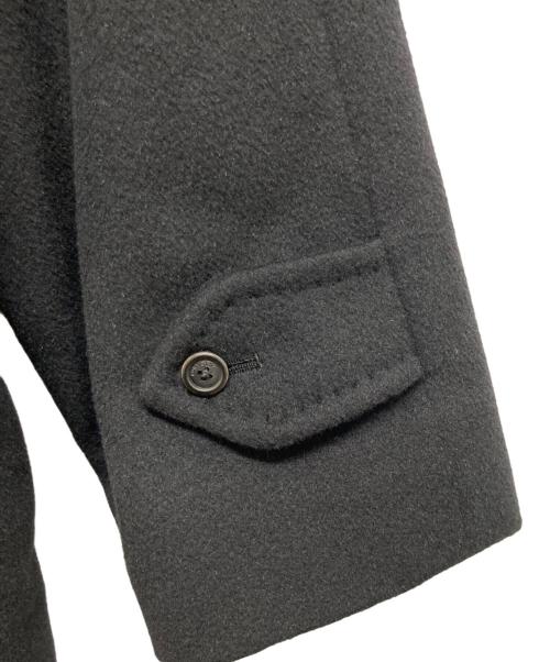 BURBERRY（バーバリー）BURBERRY (バーバリー) 裏ノバチェックカシミヤアンゴラ混コート ブラック サイズ:Lの古着・服飾アイテム