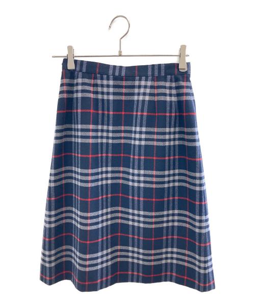 BURBERRY（バーバリー）BURBERRY (バーバリー) ノバチェックキルトスカート ネイビー サイズ:9ARの古着・服飾アイテム