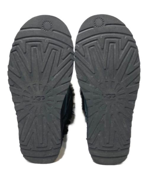 UGG（アグ）UGG (アグ) リボン付きムートンブーツ ブラック サイズ:22の古着・服飾アイテム