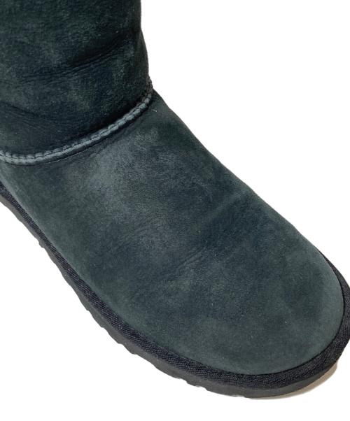 UGG（アグ）UGG (アグ) リボン付きムートンブーツ ブラック サイズ:22の古着・服飾アイテム