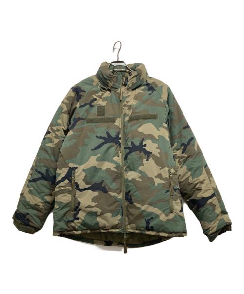 HOUSTON（ヒューストン）HOUSTON (ヒューストン) 迷彩中綿ジャケット グリーン サイズ:Lの古着・服飾アイテム