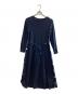BLUE LABEL CRESTBRIDGE（ブルーレーベルクレストブリッジ）の古着「チェック柄ワンピース　55J81-232-29」｜ネイビー
