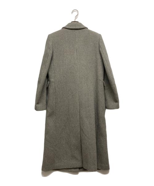 UNTITLED（アンタイトル）UNTITLED (アンタイトル) チェックロングチェスターコート グレー サイズ:2の古着・服飾アイテム