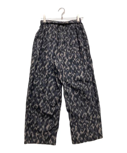 mizuiro-ind（ミズイロインド）mizuiro-ind (ミズイロインド) レオパードプリントイージーパンツ ブラック サイズ:記載なしの古着・服飾アイテム
