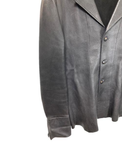 HENRY DUARTE（ヘンリーデュアルテ）HENRY DUARTE (ヘンリーデュアルテ) レザージャケット ブラック サイズ:表記無しの古着・服飾アイテム