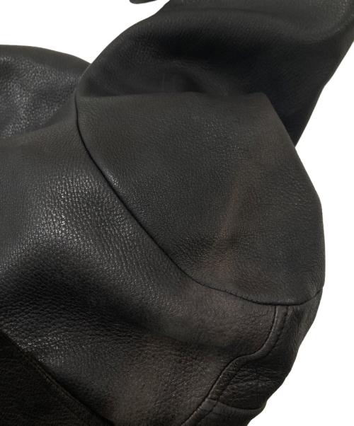 HENRY DUARTE（ヘンリーデュアルテ）HENRY DUARTE (ヘンリーデュアルテ) レザージャケット ブラック サイズ:表記無しの古着・服飾アイテム