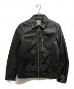 nano&coナノアンドコー）の古着「ラムレザージャケット」｜ブラック