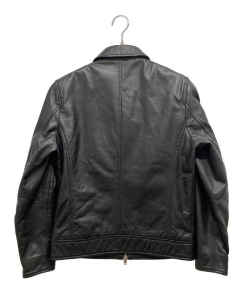 nano&co（ナノアンドコー）nano&co (ナノアンドコー) ラムレザージャケット ブラック サイズ:Sの古着・服飾アイテム