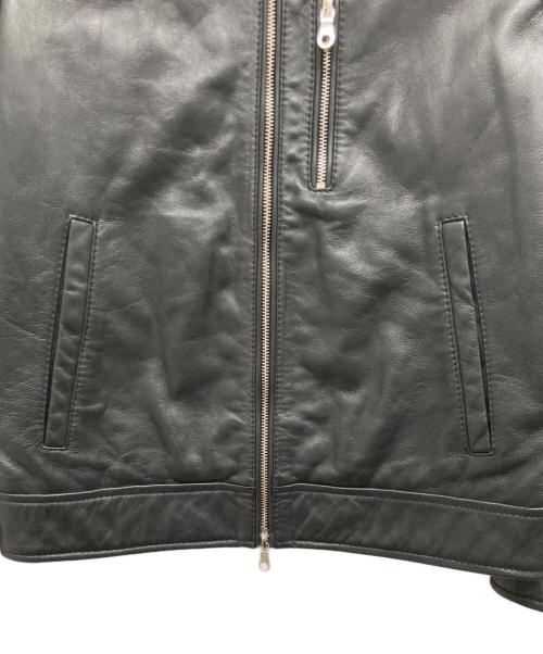 nano&co（ナノアンドコー）nano&co (ナノアンドコー) ラムレザージャケット ブラック サイズ:Sの古着・服飾アイテム
