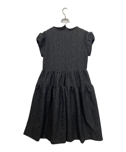 UNMINOU（アンミヌ）UNMINOU (アンミヌ) ミニラウンドジャガードドレス ブラック サイズ:FREEの古着・服飾アイテム
