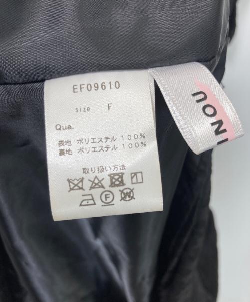 UNMINOU（アンミヌ）UNMINOU (アンミヌ) ミニラウンドジャガードドレス ブラック サイズ:FREEの古着・服飾アイテム