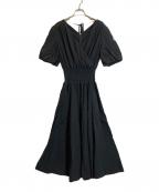 BORDERS at BALCONYボーダーズアットバルコニー）の古着「半袖ワンピース」｜ブラック