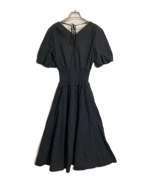 BORDERS at BALCONY（ボーダーズアットバルコニー）BORDERS AT BALCONY (ボーダーズアットバルコニー) 半袖ワンピース ブラック サイズ:Sの古着・服飾アイテム