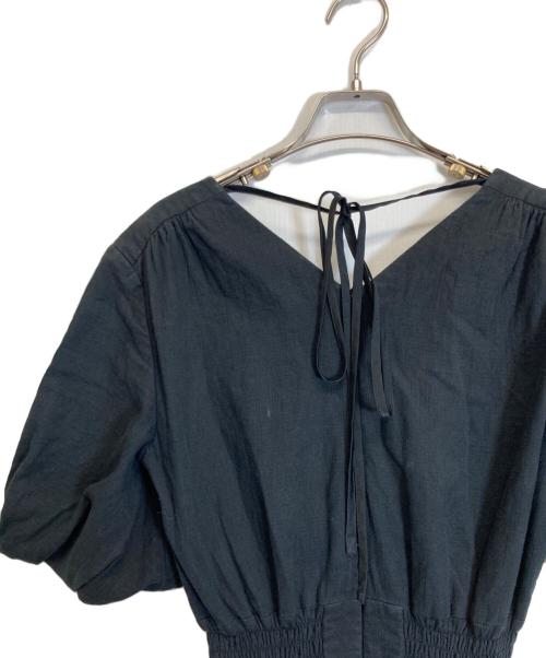 BORDERS at BALCONY（ボーダーズアットバルコニー）BORDERS AT BALCONY (ボーダーズアットバルコニー) 半袖ワンピース ブラック サイズ:Sの古着・服飾アイテム