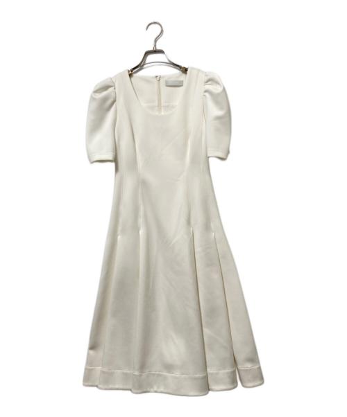 CELFORD（セルフォード）CELFORD (セルフォード) パワーショルダーワンピース ホワイト サイズ:34の古着・服飾アイテム