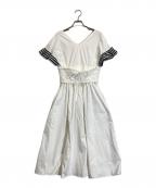 BORDERS at BALCONY×DANSKINボーダーズアットバルコニー×ダンスキン）の古着「コルセットドレス」｜ホワイト