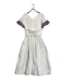 BORDERS at BALCONY×DANSKIN（ボーダーズアットバルコニー×ダンスキン）の古着「コルセットドレス」｜ホワイト