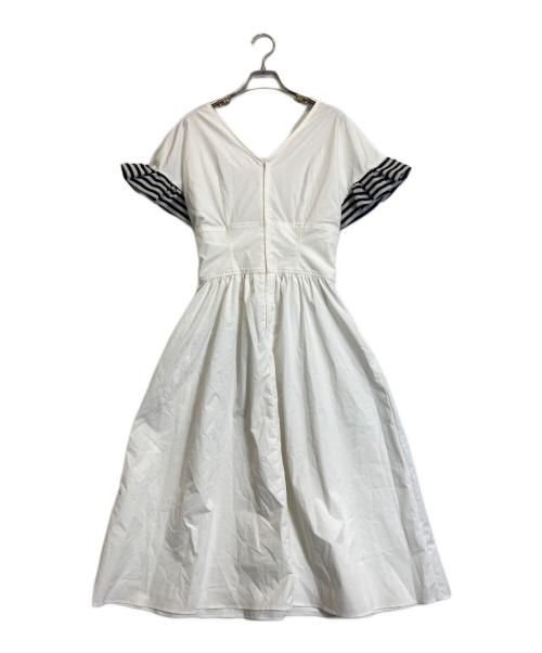 BORDERS at BALCONY（ボーダーズアットバルコニー）BORDERS at BALCONY (ボーダーズアットバルコニー) DANSKIN (ダンスキン) コルセットドレス ホワイト サイズ:36の古着・服飾アイテム