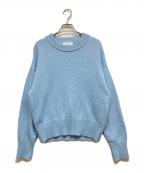 amiアミ）の古着「ニット」｜スカイブルー