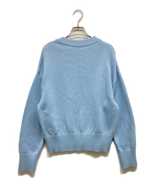 ami（アミ）ami (アミ) ニット スカイブルー サイズ:記載なしの古着・服飾アイテム