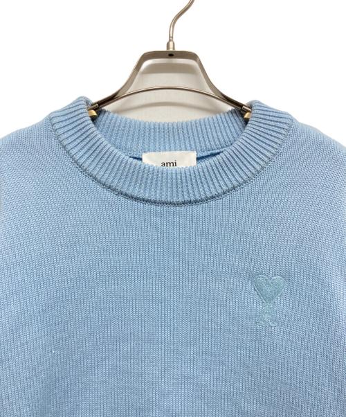 ami（アミ）ami (アミ) ニット スカイブルー サイズ:記載なしの古着・服飾アイテム
