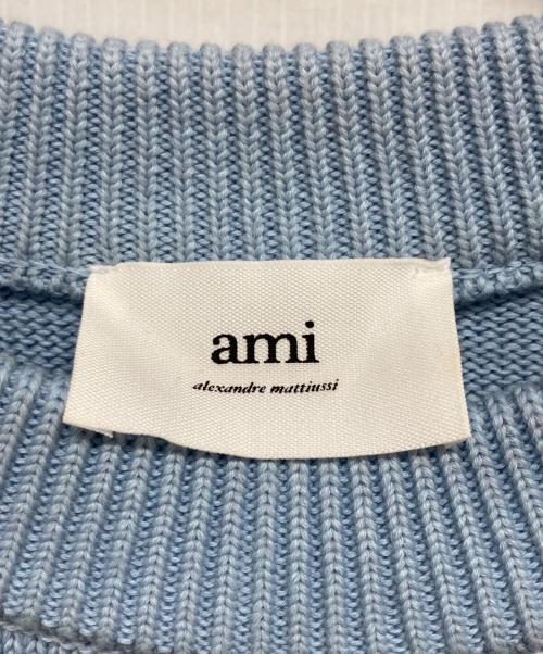 ami（アミ）ami (アミ) ニット スカイブルー サイズ:記載なしの古着・服飾アイテム