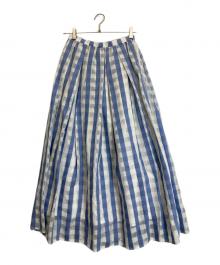 SEVEN TEN by MIHO KAWAHITO（セブン テン バイ ミホ カワヒト）の古着「スカート」｜ブルー